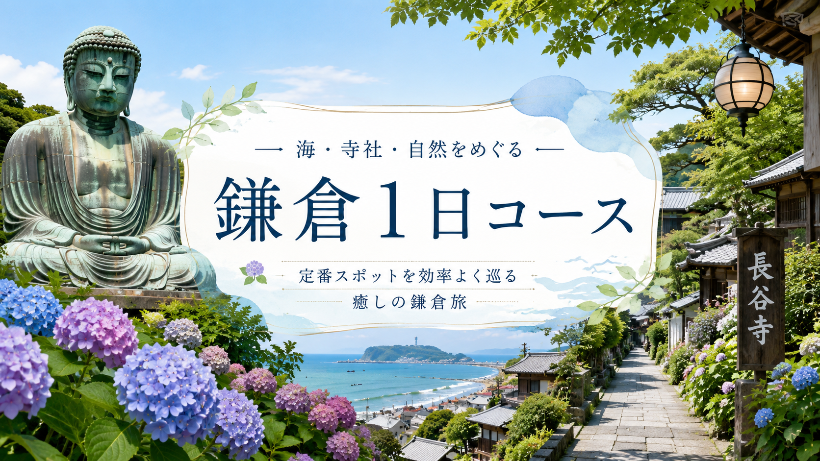 鎌倉1日コース｜鶴岡八幡宮・銭洗弁財天・長谷寺・大仏をめぐる古都散歩
