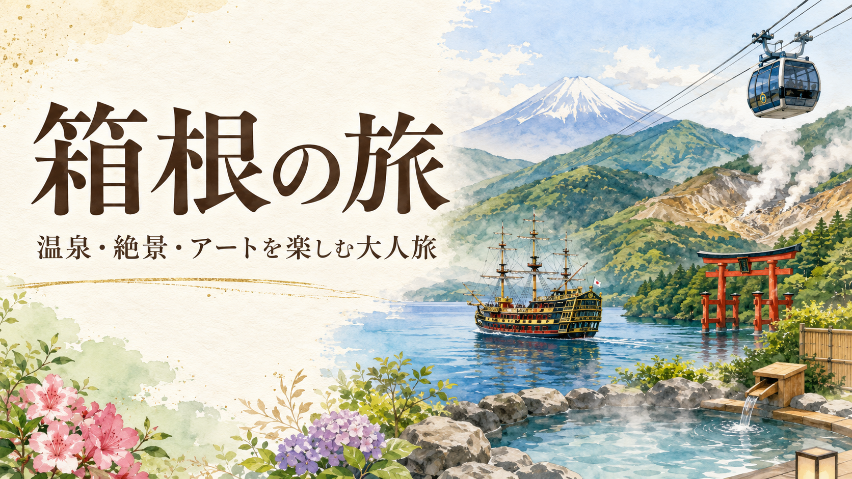 箱根さんぽ｜日帰りでも泊まりでも楽しむ大人の温泉・芦ノ湖めぐり旅