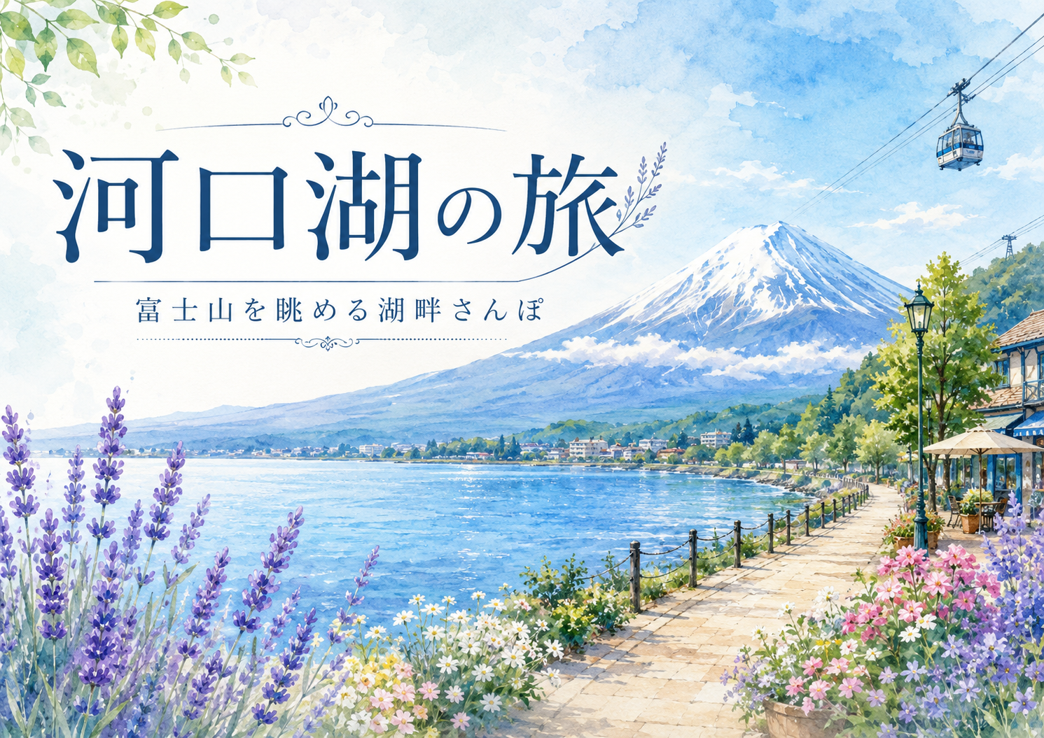 河口湖さんぽ｜富士山を眺めながら過ごす大人の湖畔リゾート旅