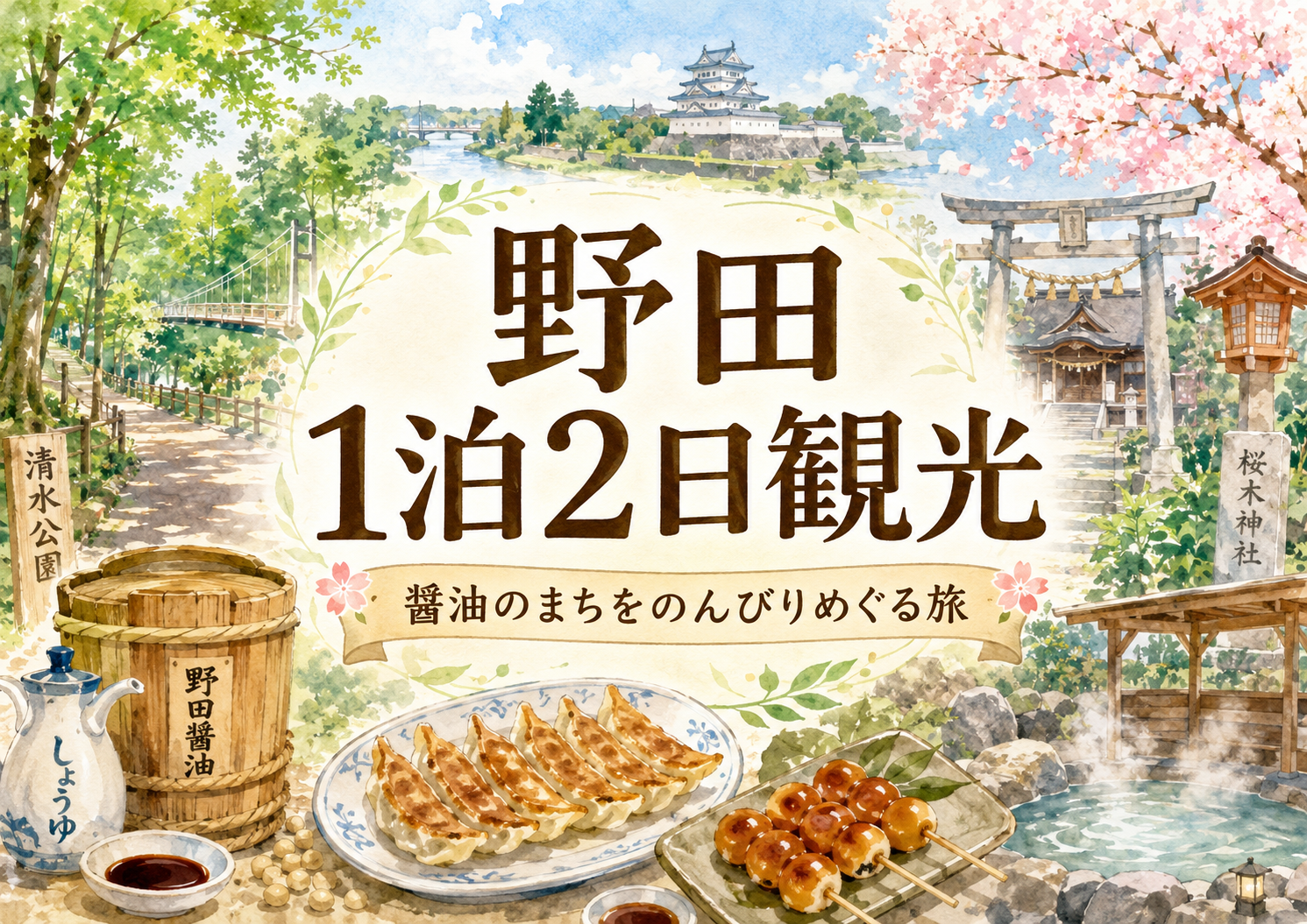 醤油のまち・野田で1泊2日｜しょうゆ館と自然・グルメをめぐる大人の旅