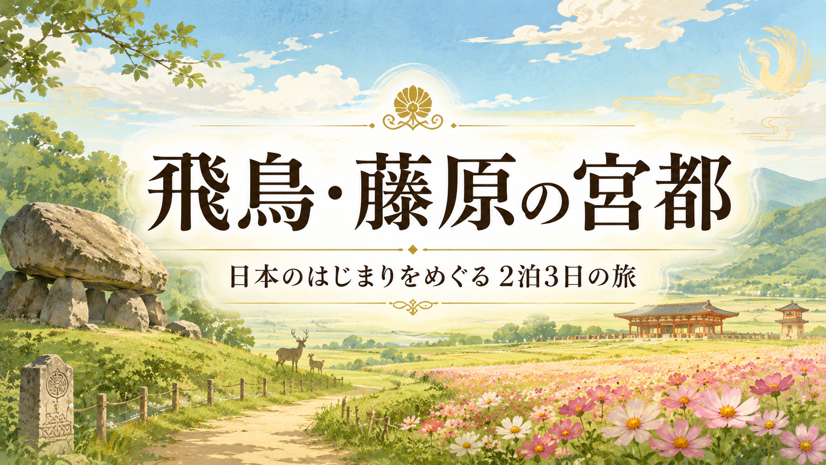世界遺産になる前に訪れたい「飛鳥・藤原の宮都」｜古代ロマンをめぐる奈良2泊3日の旅