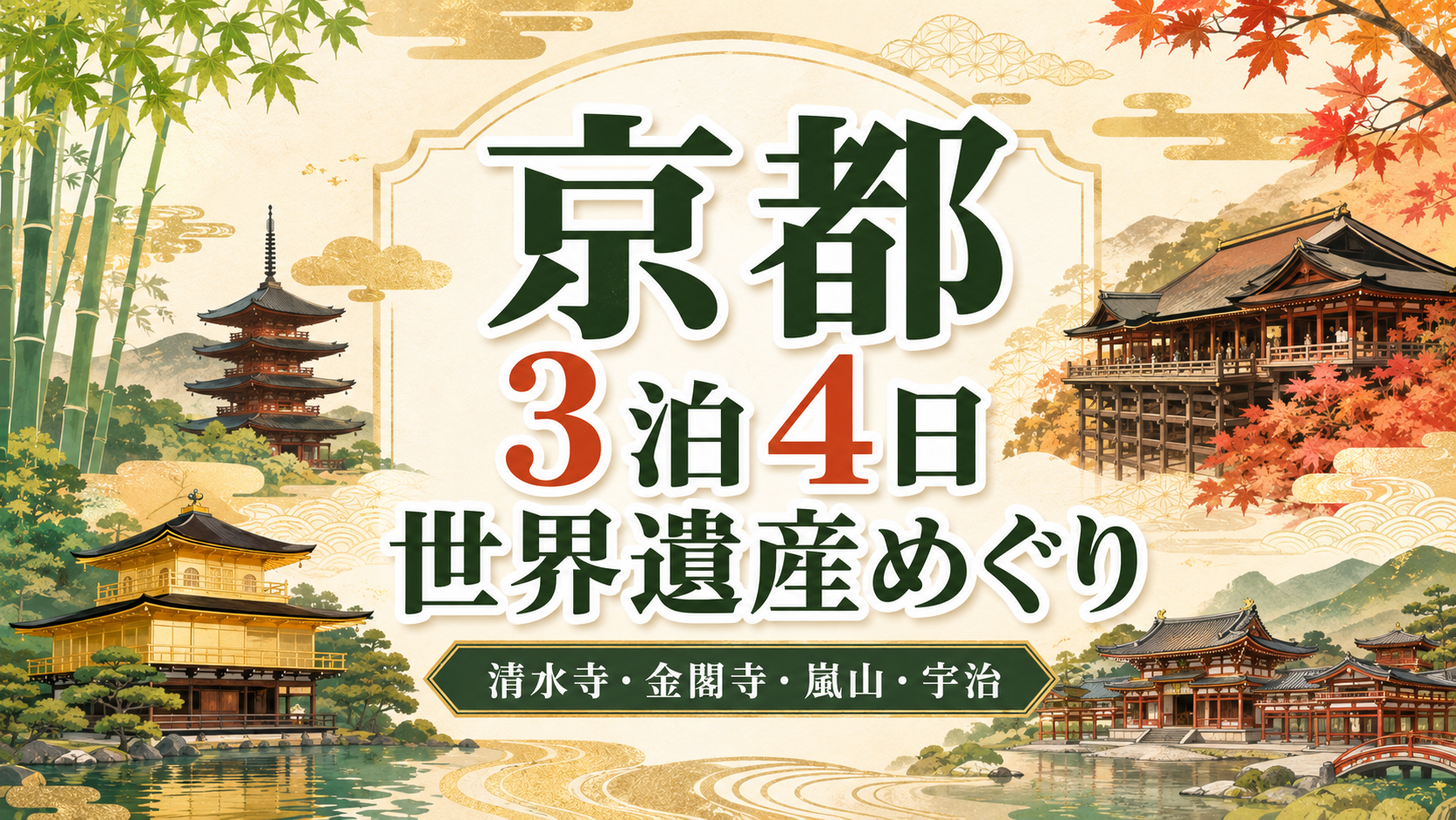 京都で3泊4日｜世界遺産をめぐる大人の古都旅