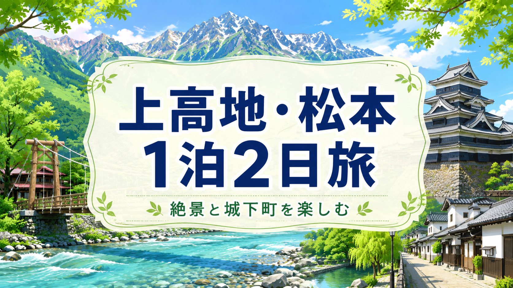 上高地・松本で1泊2日｜夏でも涼しい絶景と城下町をめぐる旅