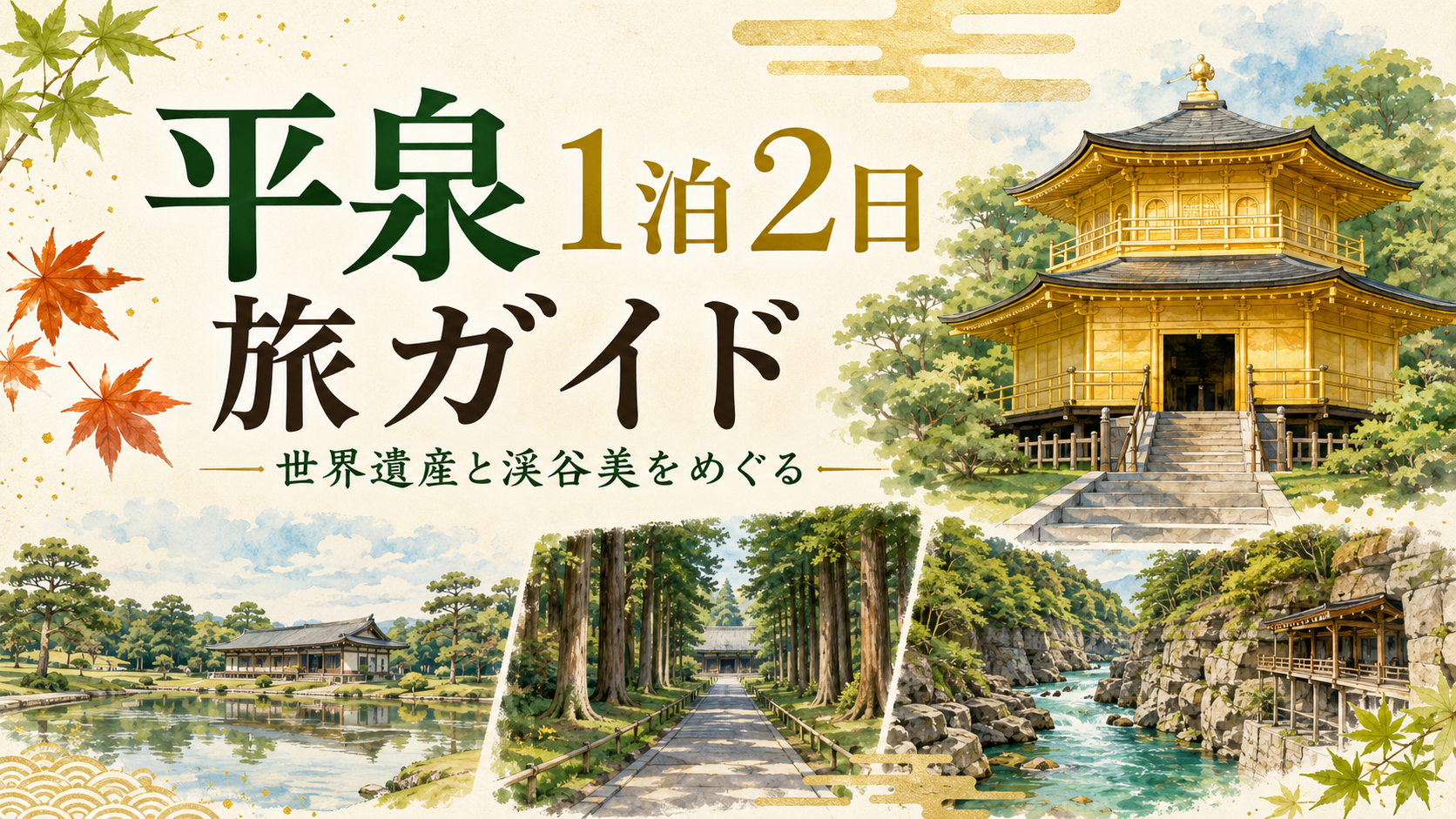 平泉で1泊2日｜世界遺産・中尊寺金色堂と浄土庭園をめぐる旅